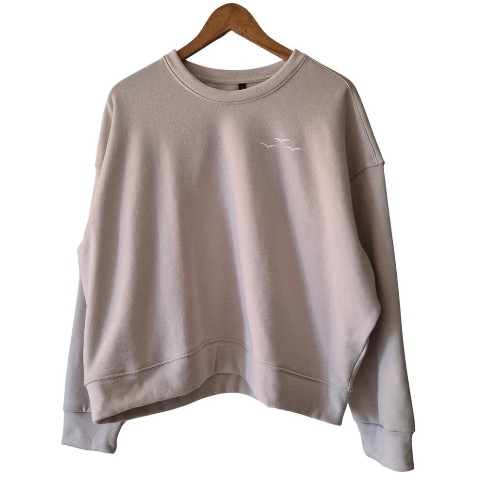 Lazypants Crewneck Extra Large Sweatshirt Neutral Beige Cozy Pullover